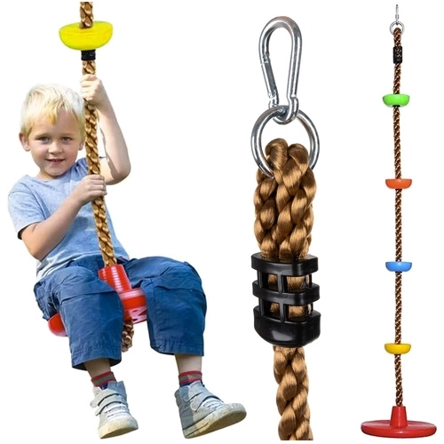 Kruzzel Schaukel mit Kletterseil für Kinder