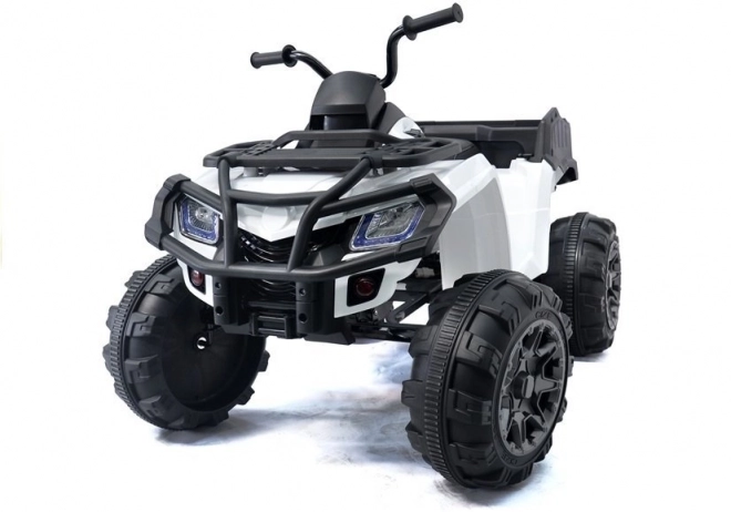 Weißer Kinderquad mit Akku 24V