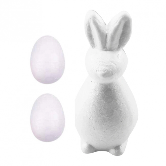 Osterdeko-Styropor Malset Hase und Eier