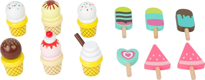Umfangreiches Set aus Eis und Eis am Stiel