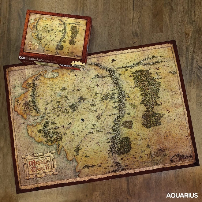 AQUARIUS Puzzle Hobit: Karte von Mittelerde 1000 Teile