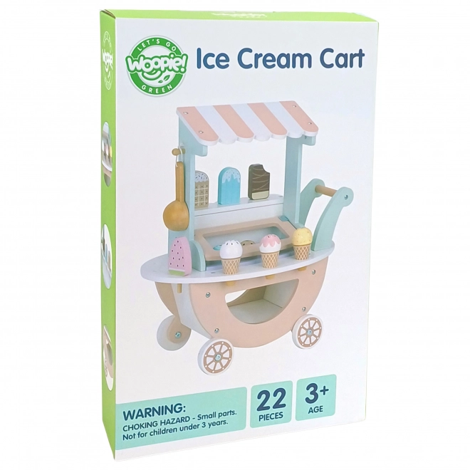 Holzspielzeug Eisdiele Wagen WOOPIE GREEN