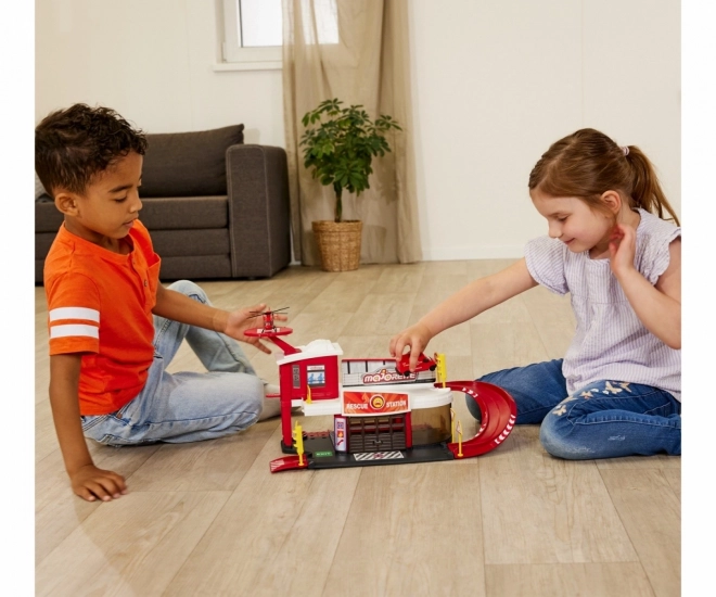 Majorette Creatix Rettungsstation mit Fahrzeug