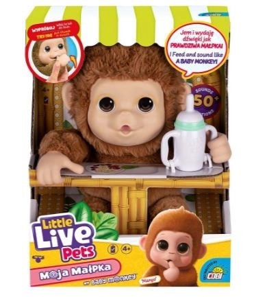 Interaktives Stofftier Little Live Pets Affe Mango