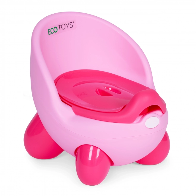 Kinder Töpfchen mit rutschfesten Beinen und herausnehmbarem Einsatz - Rosa ECOTOYS