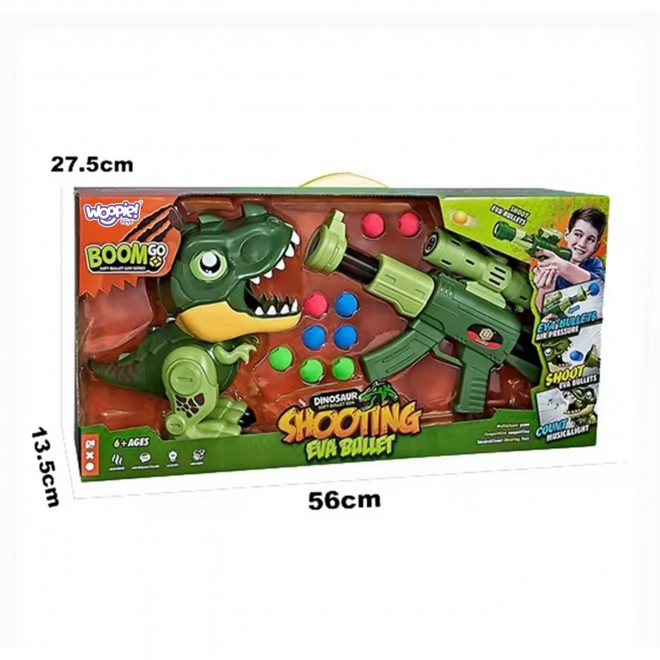 Interaktiver Schaumstoff-Kugelblaster mit Dinosaurier