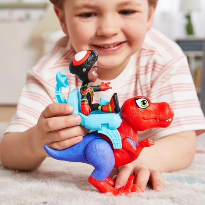 Spider-Man Spidey und Seine Fantastischen Freunde Figur mit Dinosaurier und Zubehör