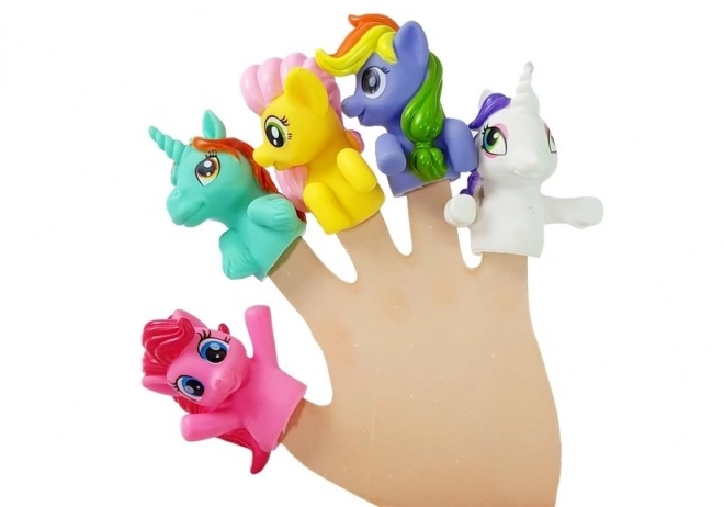 Fingerpuppen-Kit Einhorn Ponys Set