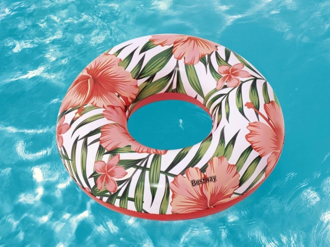 Doppelseitiger Schwimmring Bestway Tropical Palms – Rosa