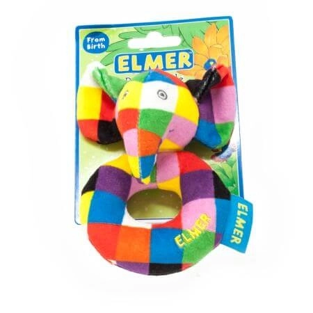 Regenbogen Rasselring Elmer