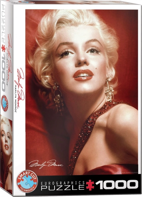 Puzzle Marilyn Monroe Roter Portrait 1000 Teile