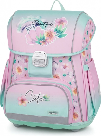 Premium-Schulranzen Flowers für Mädchen