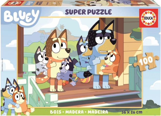 Holzpuzzle Bluey 100 Teile