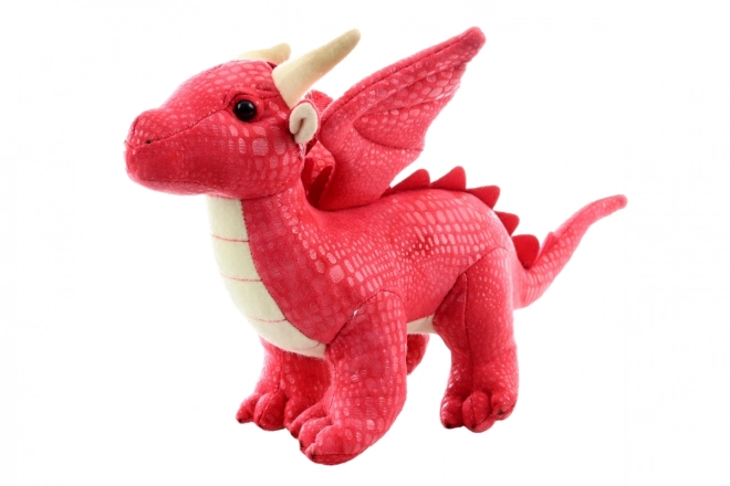 Roter Plüschdrache umweltfreundlich