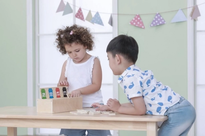 Holzspielzeug zur Müllsortierung für Kinder