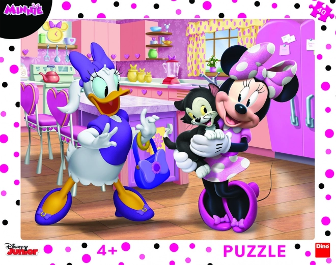 DINO Puzzle Minnie hat ein neues Haustier 40 Teile