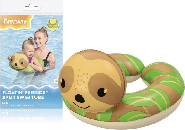 Bestway Aufblasbarer Kinder-Schwimmring Faultier 50 x 46 cm