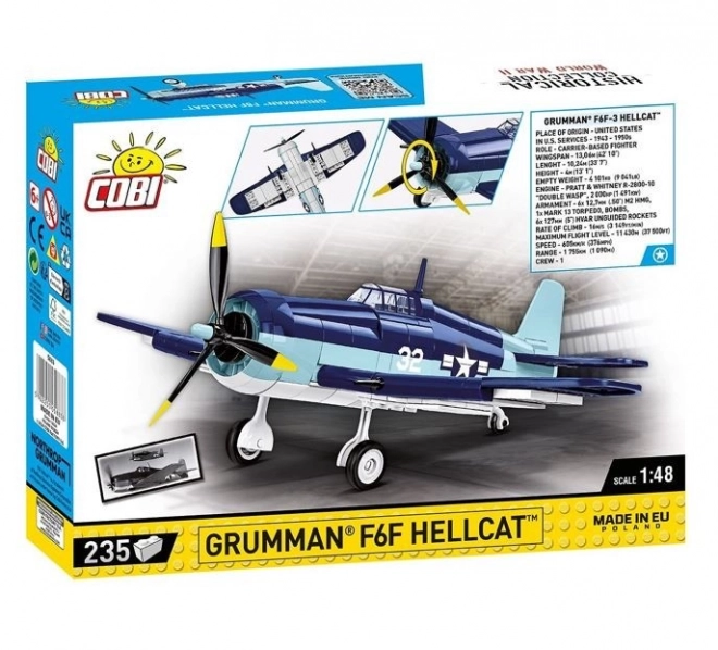 Historischer Bausatz F6F Hellcat aus Bausteinen