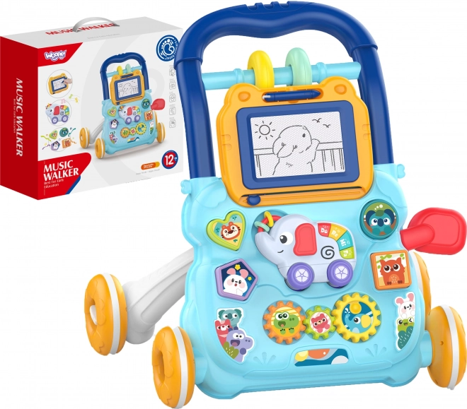 Interaktiver Baby Lauflernwagen mit Sound und Magnettafel