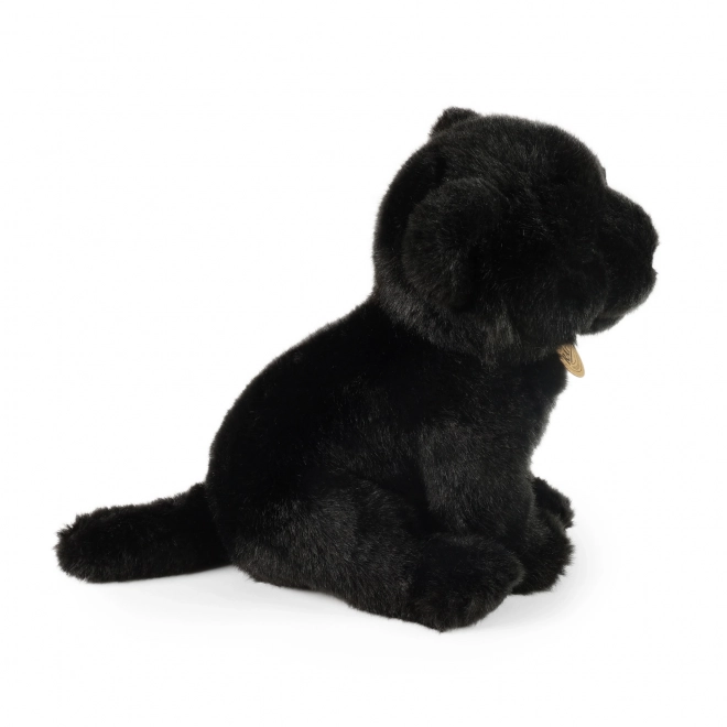 Sitzender Plüsch Schwarzer Panther 23 cm Umweltfreundlich