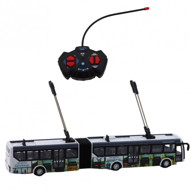 Fernbedienbarer Stadt-Trolleybus mit Lichtern