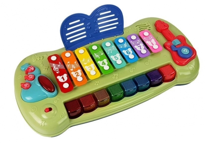 Pianino Xylophon für Babys Mit Beleuchteten Tasten Lernen und Musikspaß