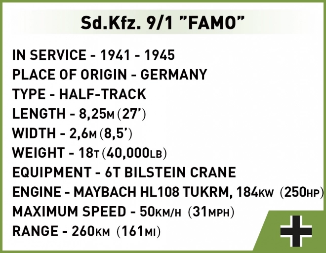 Konstruktionsset Sd.Kfz. 9/1 Famo