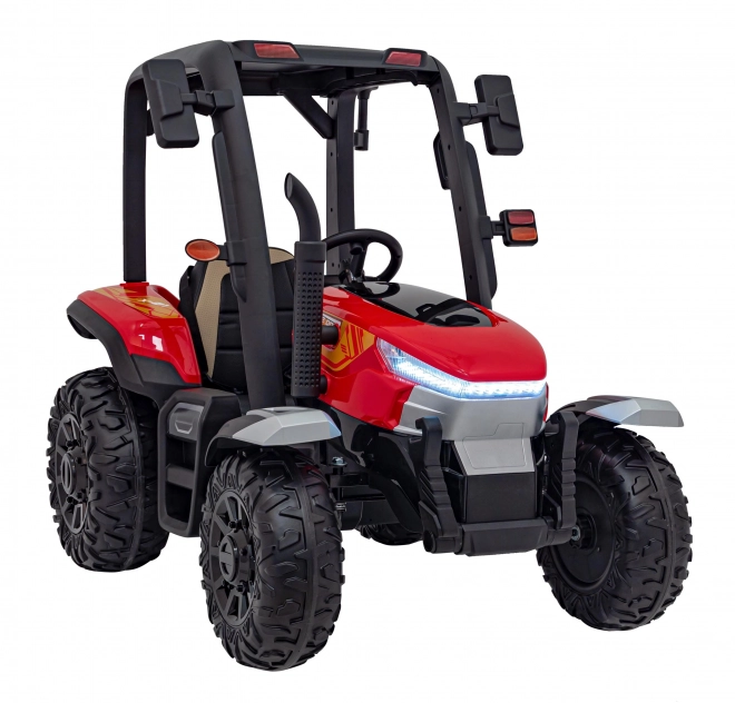 Traktor mit Anhänger rot