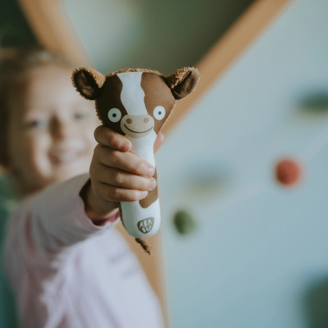 Ababu Kinderwagen-Spielzeug Rassel Kälbchen