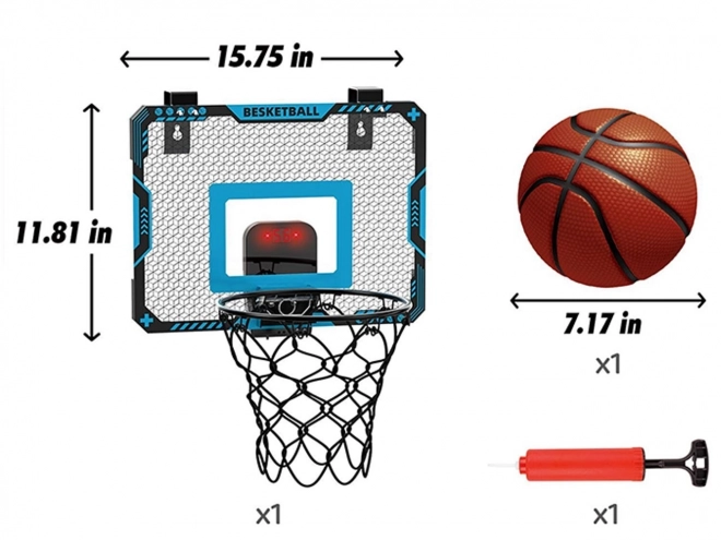 Basketballkorb Set mit Ball und Pumpe