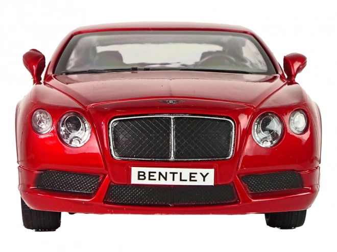 Bentley Spielzeugauto Rot im Maßstab 1:24 mit Rückziehmotor