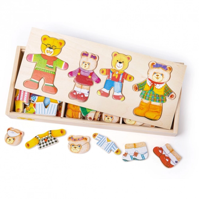 Bigjigs Toys Anziehpuzzle Bärenfamilie