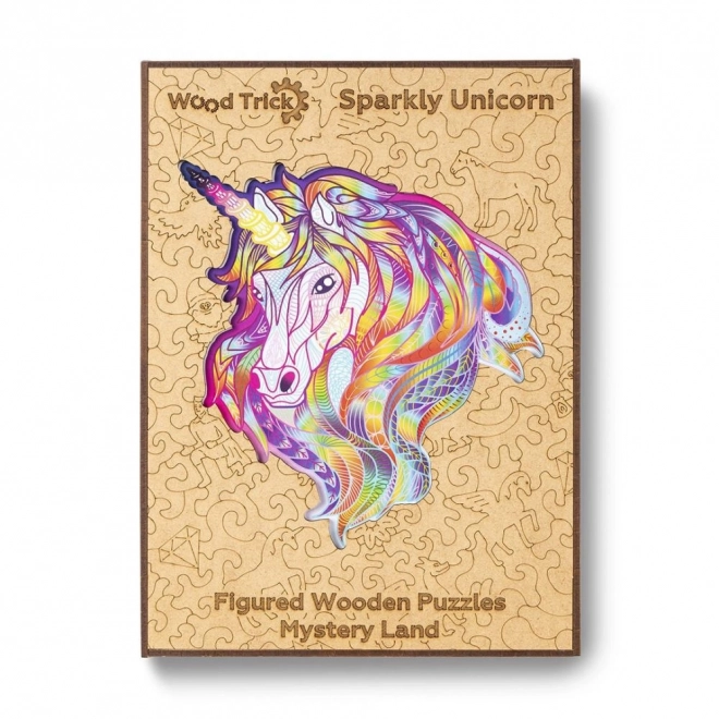 Holz Puzzle Regenbogen Einhorn