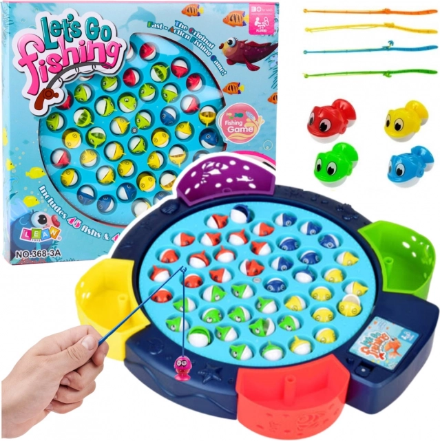 Interaktives Batterie-Spiel Fische Fangen - Blau