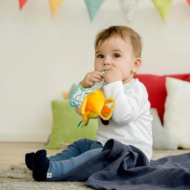 Bunter Lernball mit Rassel für Babys