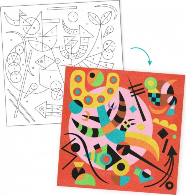 Djeco Kreativset inspiriert von Wassily Kandinsky