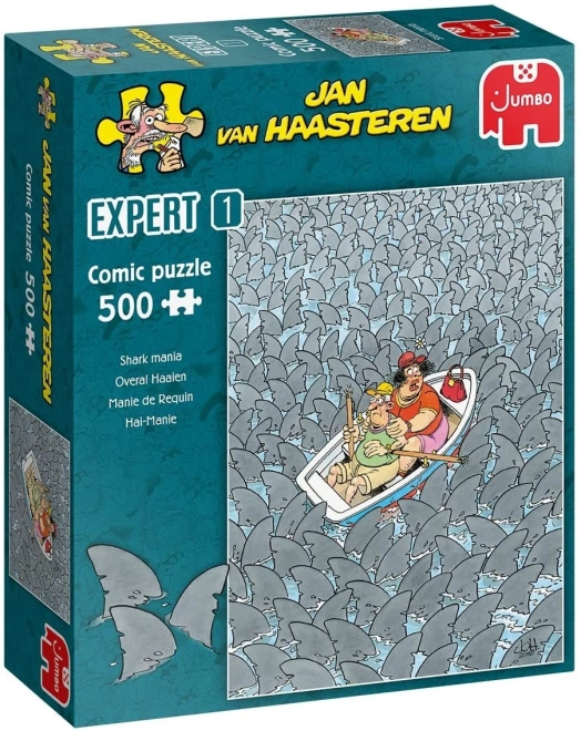 Jumbo Puzzle Jan van Haasteren: Haifischmanie 500 Teile