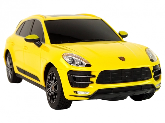 R/C Auto Porsche Macan Turbo Gelb im Maßstab 1:24