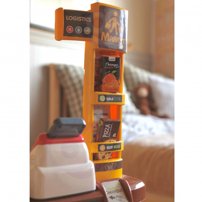 Supermarkt-Spielset mit Einkaufswagen und Zubehör
