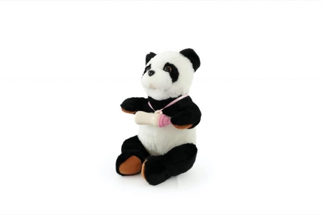 Interaktive Panda mit Flasche