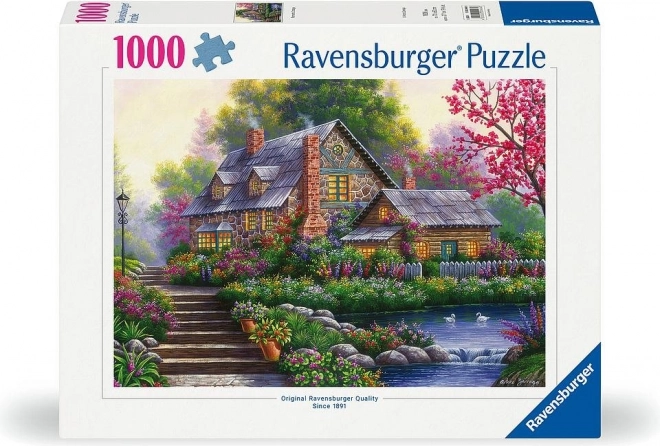 Puzzlespielerei Romantische Hütte 1000 Teile