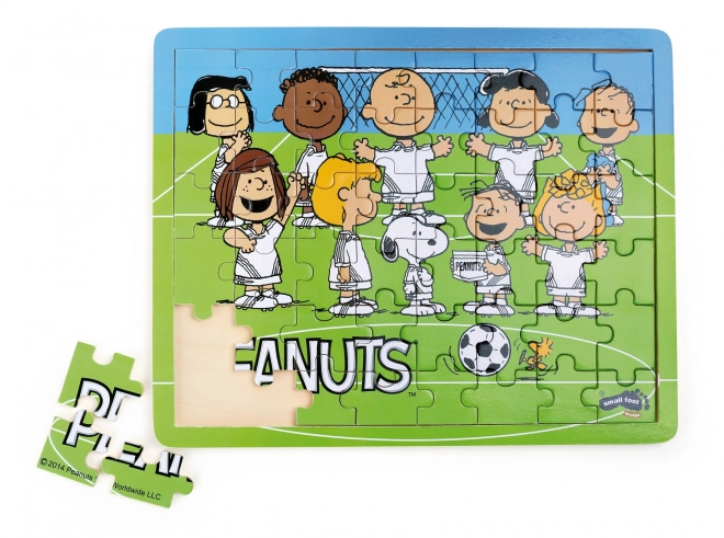 Small Foot Holzpuzzle Peanuts Fußball