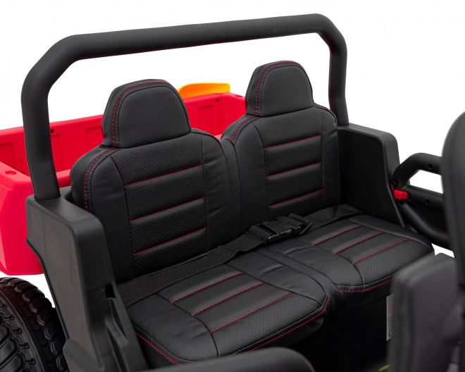 Auto Pick-Up Speed 900 pro Kinder rot + Antrieb 4x4 + bewegliche Pumpe + Gepäckraum + Fernbedienung + Schaufel + LED Audio