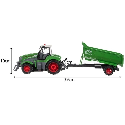 Zugmaschine mit Fernsteuerung - Kruzzel Traktor mit Anhänger