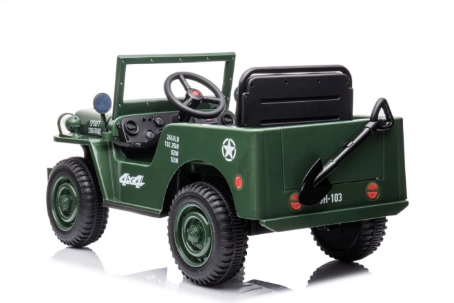 Elektroauto für Kinder 4x4 Armeegrün