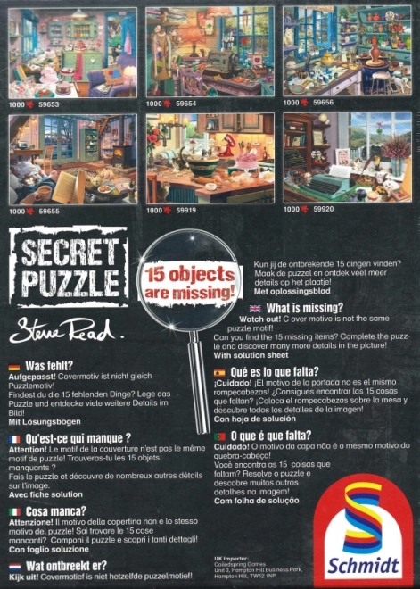 Schmidt Secret Puzzle Keramikwerkstatt 1000 Teile