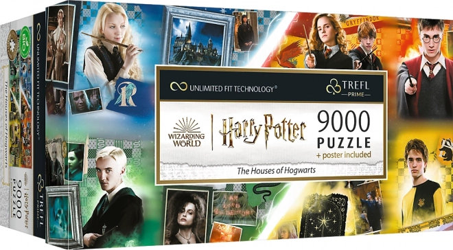 Puzzle TREFL Harry Potter: Hogwarts Häuser 9000 Teile