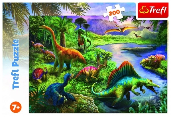 Puzzle 200 Teile Räuberische Dinosaurier