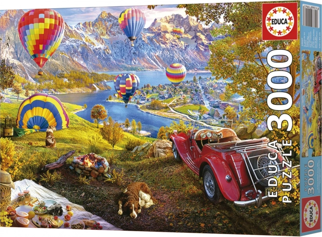 Educa Puzzle Heißluftballontal 3000 Teile