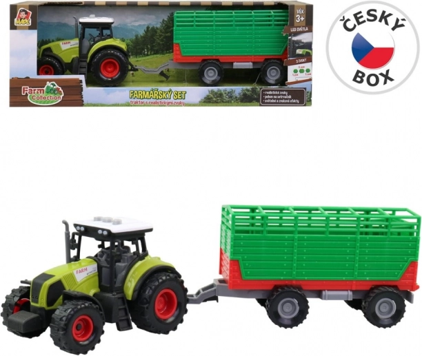 Traktor mit abnehmbarem Anhänger mit Licht und Sound